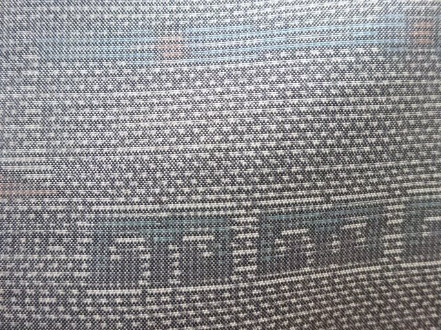 アンティーク　抽象模様織り出し本場大島紬着物